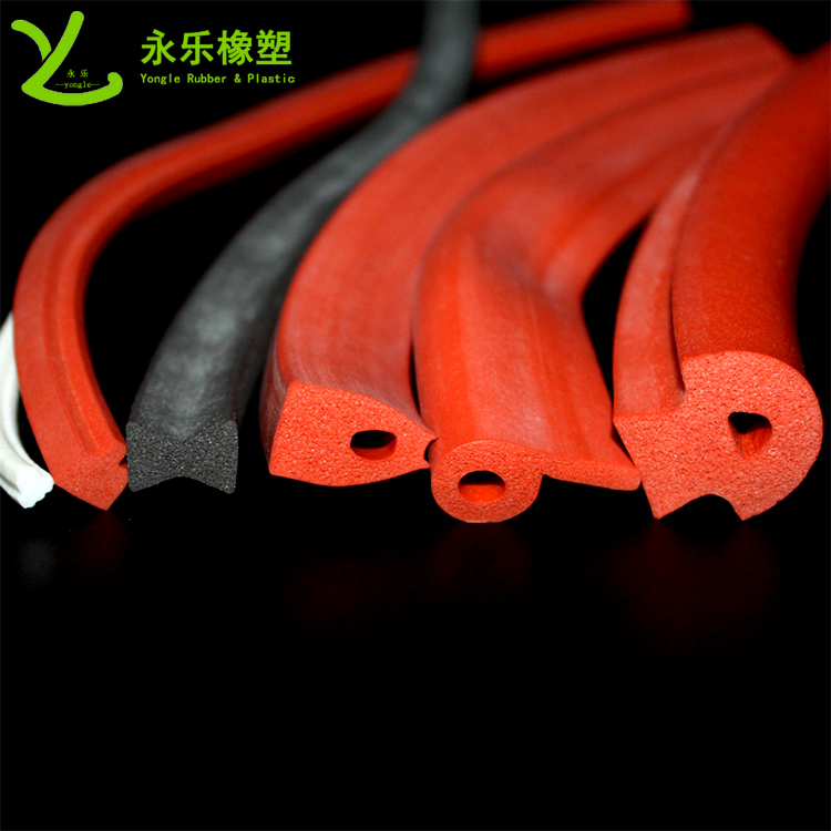 擠出發(fā)泡密封條，定制硅膠發(fā)泡密封條，耐高溫發(fā)泡硅膠密封條