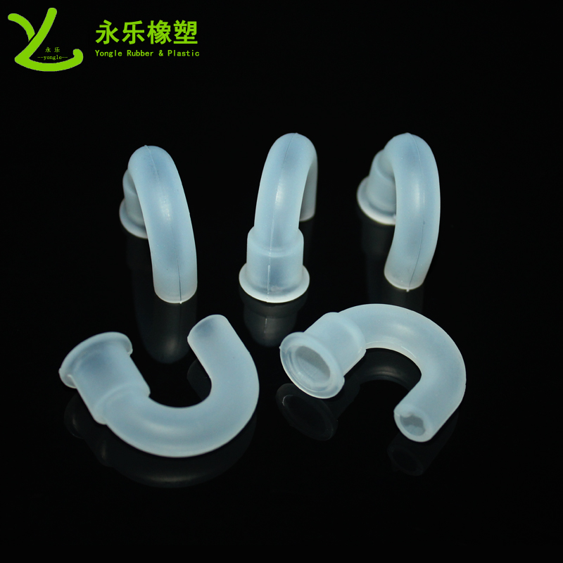 醫(yī)用硅膠彎管，模壓硅膠彎管，血氧儀硅膠彎管
