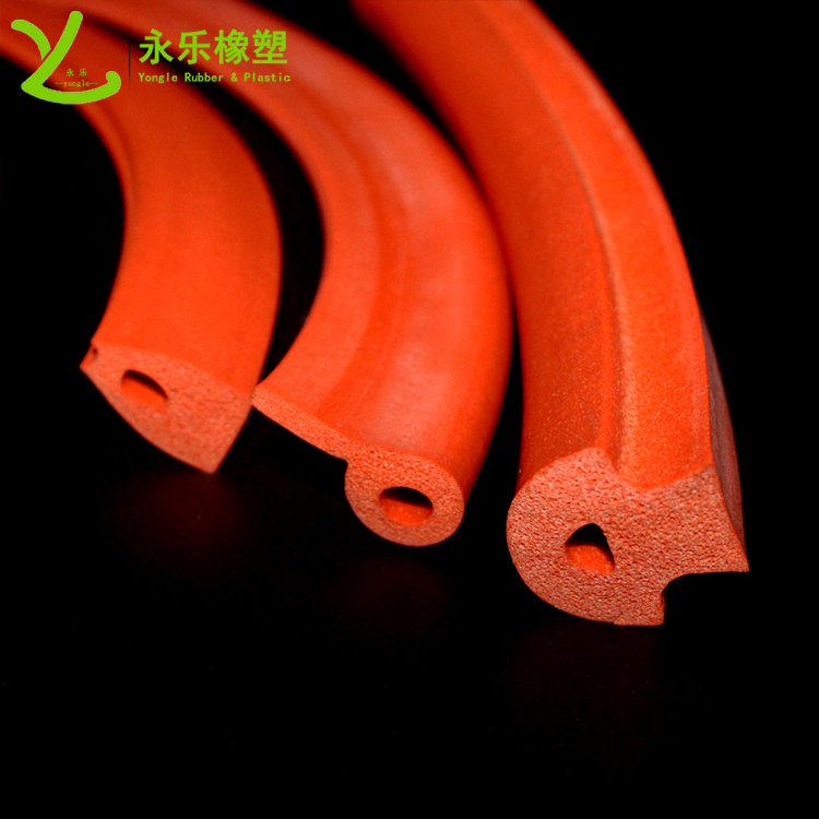 擠出發(fā)泡密封條，定制硅膠發(fā)泡密封條，耐高溫發(fā)泡硅膠密封條