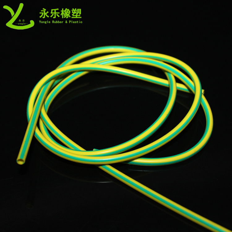 阻燃硅膠管，雙色阻燃硅膠管，黃綠絕緣硅膠管