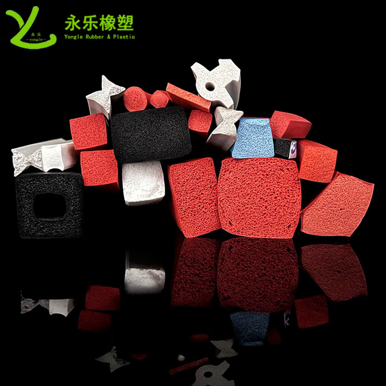 擠出發(fā)泡硅膠條，防水發(fā)泡硅膠條，耐高溫發(fā)泡硅膠條