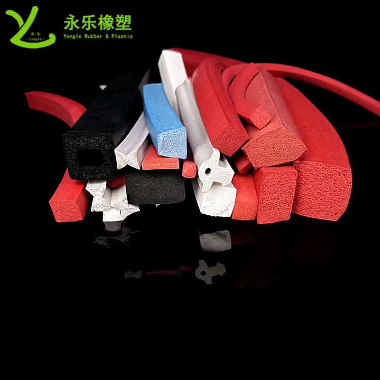 擠出發(fā)泡硅膠條，防水發(fā)泡硅膠條，耐高溫發(fā)泡硅膠條