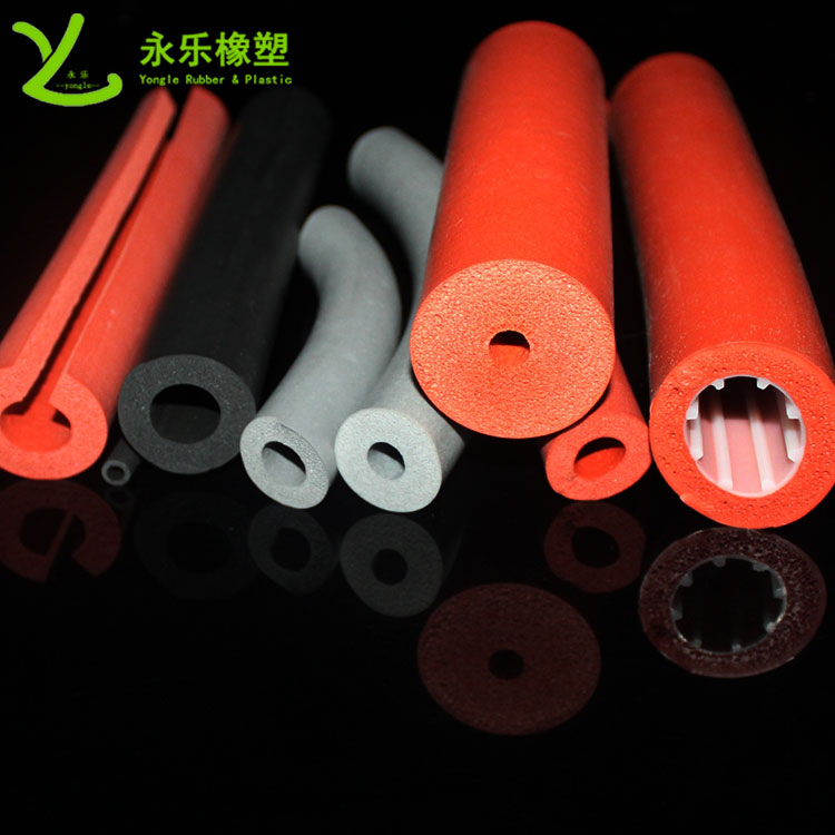 發(fā)泡硅膠管，擠出發(fā)泡硅膠管，耐高溫發(fā)泡硅膠管