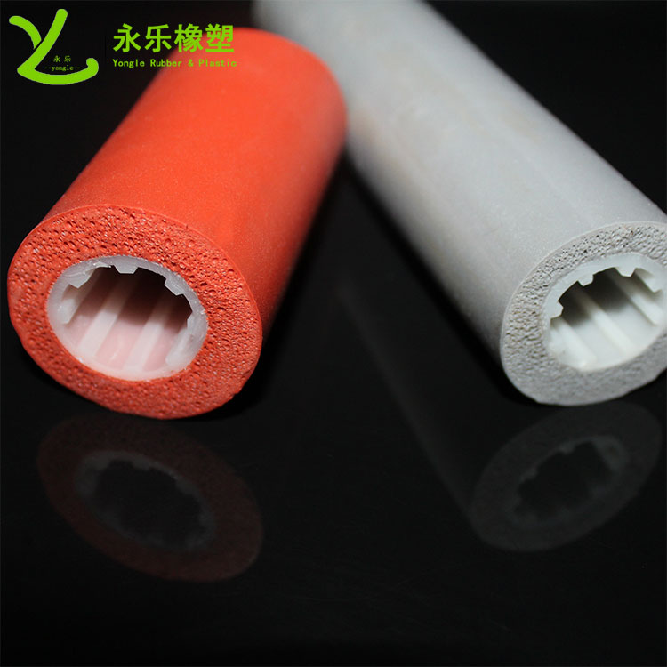 復(fù)合發(fā)泡硅膠管，耐高溫發(fā)泡硅膠管，保溫發(fā)泡硅膠管