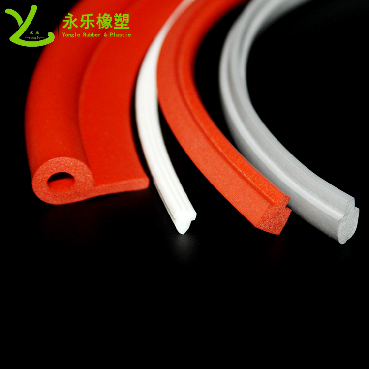 擠出發(fā)泡密封條，定制硅膠發(fā)泡密封條，耐高溫發(fā)泡硅膠密封條