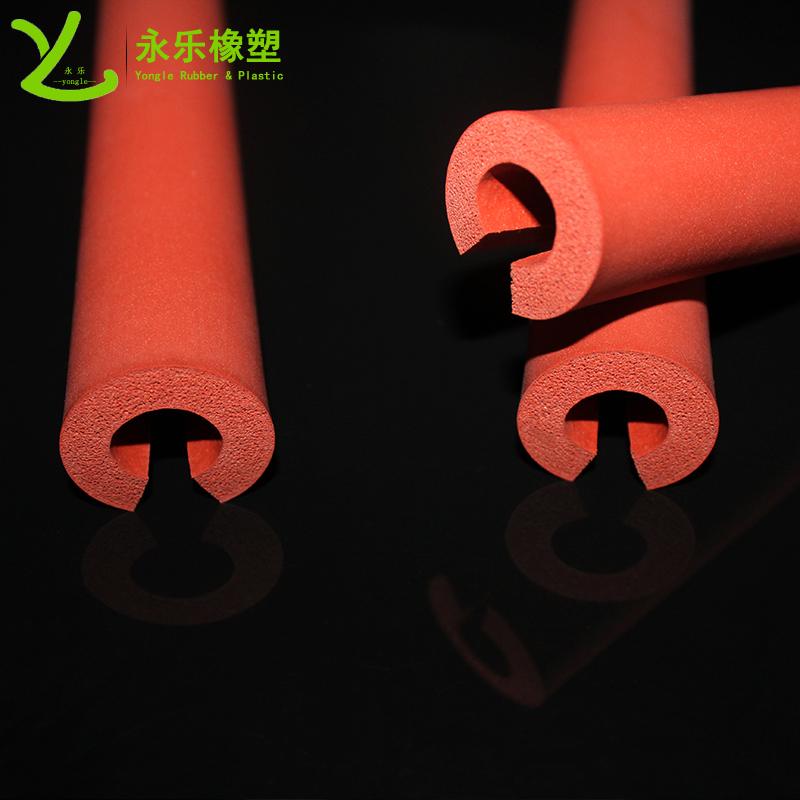 開口發(fā)泡硅膠管，耐高溫發(fā)泡硅膠管，保溫發(fā)泡硅膠管，隔熱發(fā)泡硅膠管