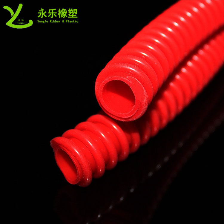 擠出醫(yī)用硅膠波紋管，紅色硅膠波紋管，耐高溫硅膠波紋管