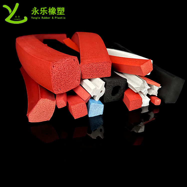 擠出發(fā)泡硅膠條，防水發(fā)泡硅膠條，耐高溫發(fā)泡硅膠條
