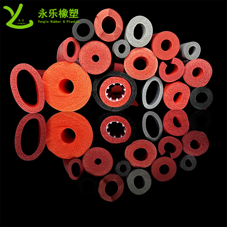 擠出發(fā)泡硅膠管，耐高溫發(fā)泡硅膠管，耐老化發(fā)泡硅膠管